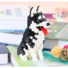 Bloques Perro Mascot Husky Chw Chw Figura Bloques Armable 3d