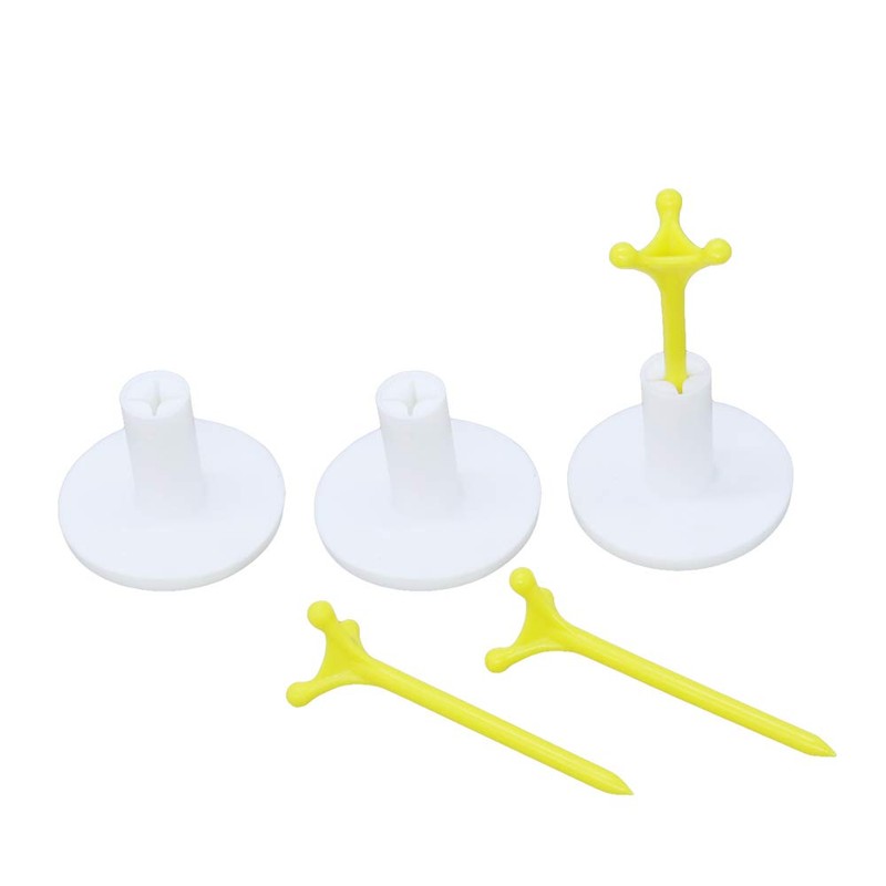 QHALEN Golf Rubber Tee Holder Set for Golf Driving Range
