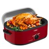22-Quart Electric Roaster Oven with Removable Pan and Self-Basting Lid,