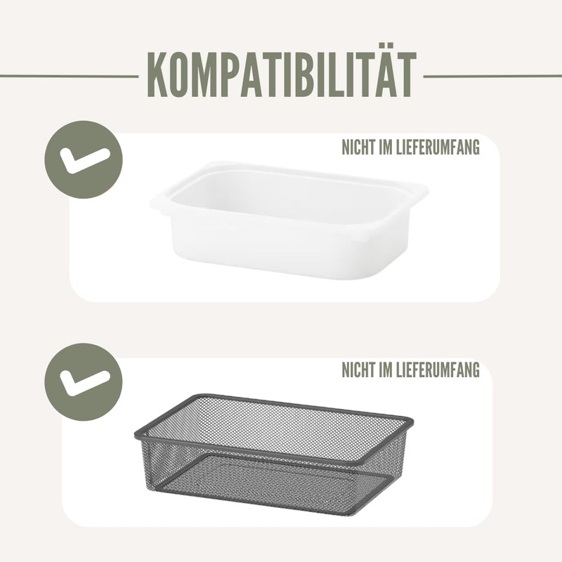 JALUDesignDE Trofast Adapter for Hauck Alpha and Beta Highchair (Grey)