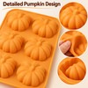 Pumpkin Silicone Mold for Fall Treats – 6-Cavity Tray for