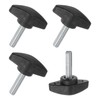 M METERXITY 4-Pack Thumb Screws, M6x25mm Tee Wing Knobs, Plastic