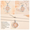 YELUWA Graduation Gifts for Her 2024 Necklace with Rotating Compass