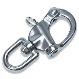 Snap Shackle 124mm Quick Release Shackle sus316 Stainless Steel Hardware Perfect for 16mm Rope Ship Boat Sailboat Mooring Marine Supplies