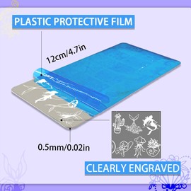 PH PandaHall 5pcs Mermaid Nail Art Templates, 99 Patterns Flamingos Fish Nail Stamping Plate Flower Leaf Nail Art Stencils Stainless Steel Nail Image Plates for Nail Design Print Manicure Salon