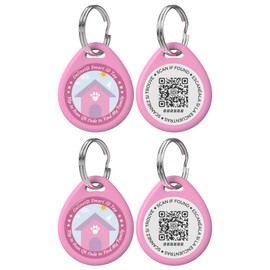 QRtagLab Smart QR Code Pet ID Tag, Waterproof Digital Profile Tag with Instant Alerts, No Subscription Required, 4 Colors Available
