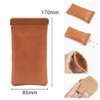 Whatna 16A-T65 Tanned Leather Tanned Leather Glasses Case, Genuine Leather,