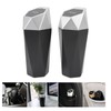 2Pcs Car Trash Can with Lid Waterproof Decorative Automotive Portable