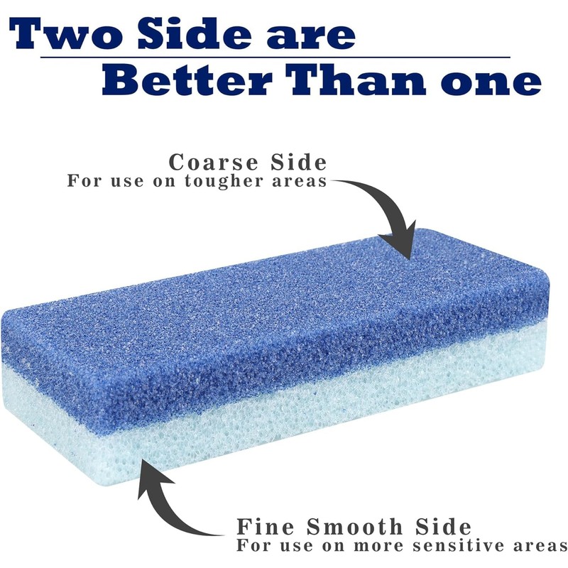 4 Pack Foot Pumice Stone, Double Sided Pumice Stone for