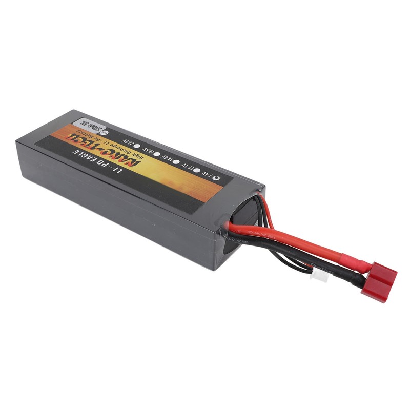 7.4V Lipo Battery 5200mAh 2S 50C Hard Case Lithium Polymer
