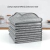 10 Counts Dishwashing Rags, Double Side Multipurpose Non-Scratch Wire Dishcloths