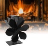 Heat Powered Stove Fan 6 Blade Fast Speed Large Air