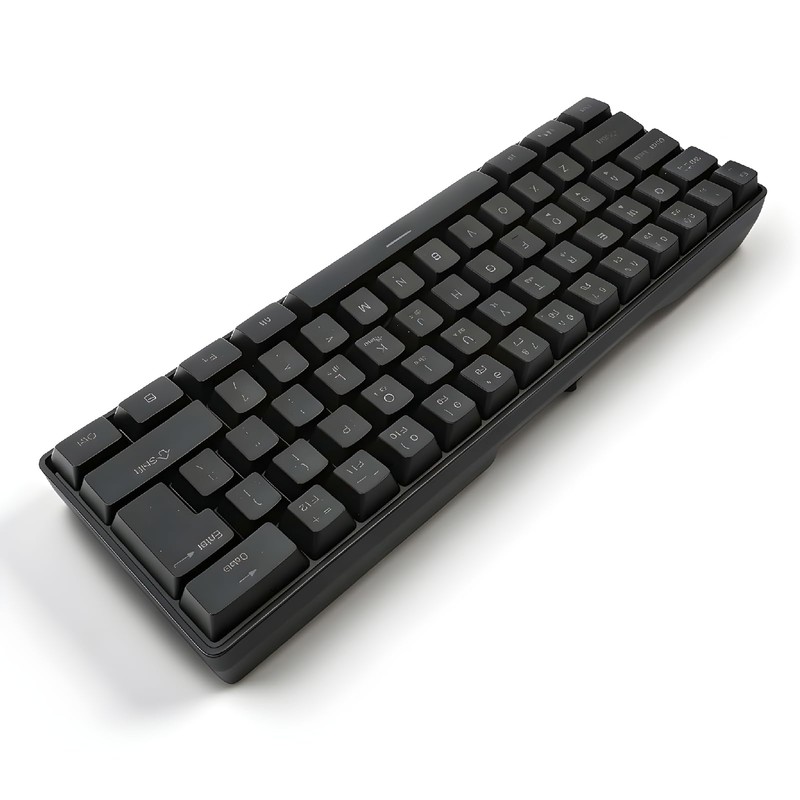 Teclado inalámbrico para Gaming, retroiluminación RGB, 61 Teclas Recargable, 2.4G,