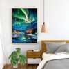 GLXPOG Aurora Borealis 5D Diamond Painting Picture Set, Snowy Mountains