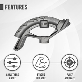 1/2" EMT Bender - Hand Bender with Head - Aluminum Conduit Bender Full Assembly - Conduit Metal Pipe Bender without handle - Pack of 1