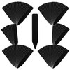 reiri Gardening Labels, Vertical Labels, Set of 100 (Black, Standing)