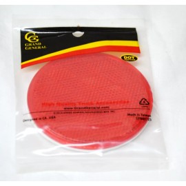 Grand General (GG) Reflectors Round Red Acrylic Stick on Tape Mount 3 Inch GG#80814 Pair