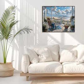 Jazcimdo Paint by Numbers Adults, Paint by Numbers Canvas Landscape, DIY Hand Painted Oil Painting Kit for Beginners and Adults for Home Decoration and Gifts, Without Frame, 40 x 50 cm