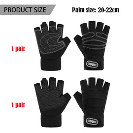 BDSHUNBF 4 Pcs Weight Lifting Gloves Gym Gloves, Workout Gloves Training Weight Lifting Gloves, Protection Exercise Fitness Workout Gloves, Exercise Cycling Breathable and Snug Fit for Men and Women