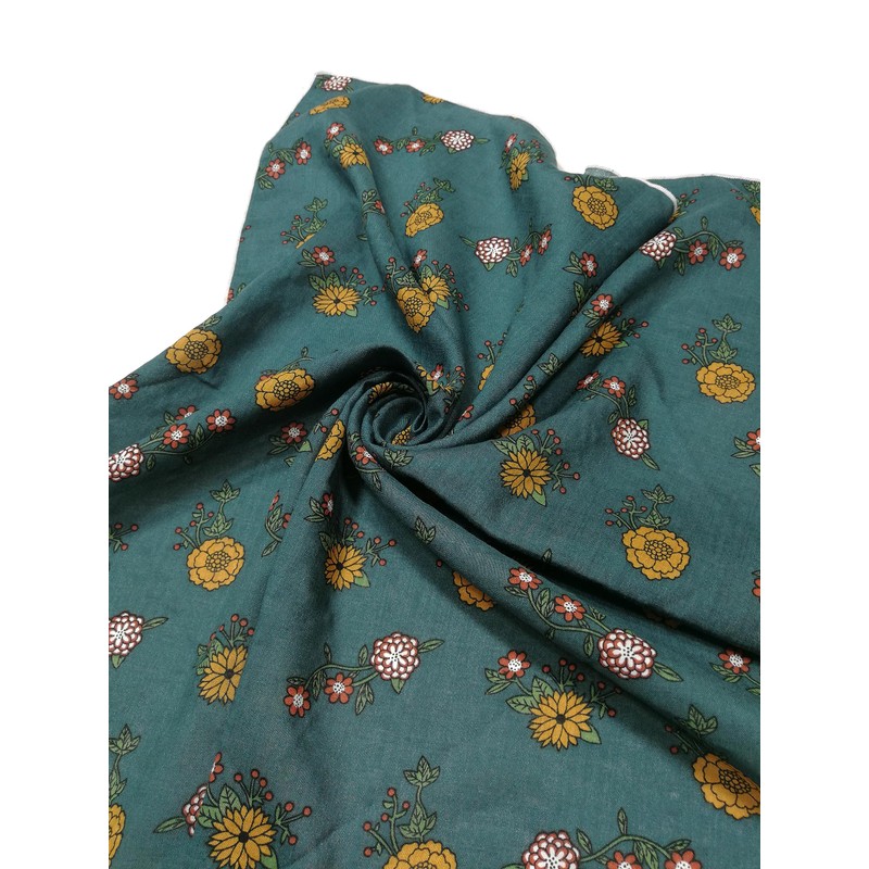 Shanlin - Bandanas unisex de algodón floral, 22 x 22