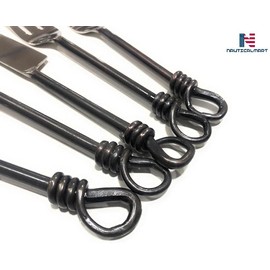 Nautical-Mart Stainless Steel Flatware Set - 5 Piece Twist and Shout Cutlery, Dishwasher Safe, Portable for Camping, Elegant Designer's Cutlery, Gift for Home & Corporate Use