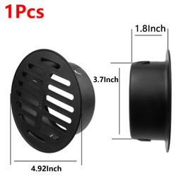 Antrader 1pcs Round Floor Drain Cover,4 Inch Stainless Steel Floor Drain,Sewer Drain Cover for Outdoor Yard Pipe Roof Balcony