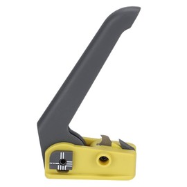 Optical Cable Cutter, Adjustable Eccentric Gear Double Blade Optical Fiber Stripper, Yellow Grey Adapter Longitudinal Cable Cutter, for Stripping The Cable Jacket(KMS-K)