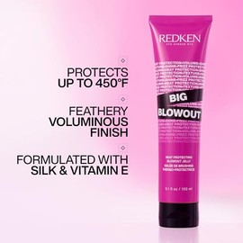 REDKEN - Big Blow Out Gel con proteccin trmica de 230C para un secado con volumen  Preparador para el secado para todo tipo de cabello  Con ceramidas 