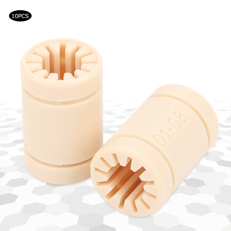 10Pcs LM8UU Bearing Plastic Linear Bushing Parts LM8UU RJMP 3D