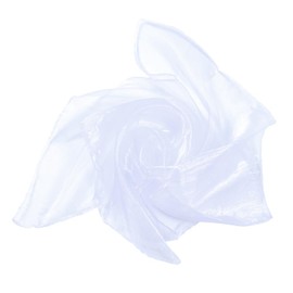 Whakano Pack of 10 Square Juggling Cloths, Silk Scarves, Chiffon Cloths, Performance Dance Cloths, Gymnastics Cloths, Juggling Scarves for Dancing, Juggling, Sensory, Dance Cloths, 70 cm, White