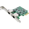 InLine® Dual Gigabit Network Card, 2X RJ45 2.5Gbps, PCIe x1,
