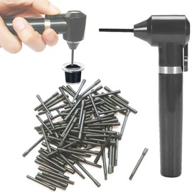 Mezclador de tinta de tatuaje, 100 unidades, varillas de mezcla, pigmento eléctrico, maquillaje de cejas, esmalte de uñas, mezclador de color, herramienta de suministro de tinta de acuarela, agitador de pintura, juego de licuadora (negro)