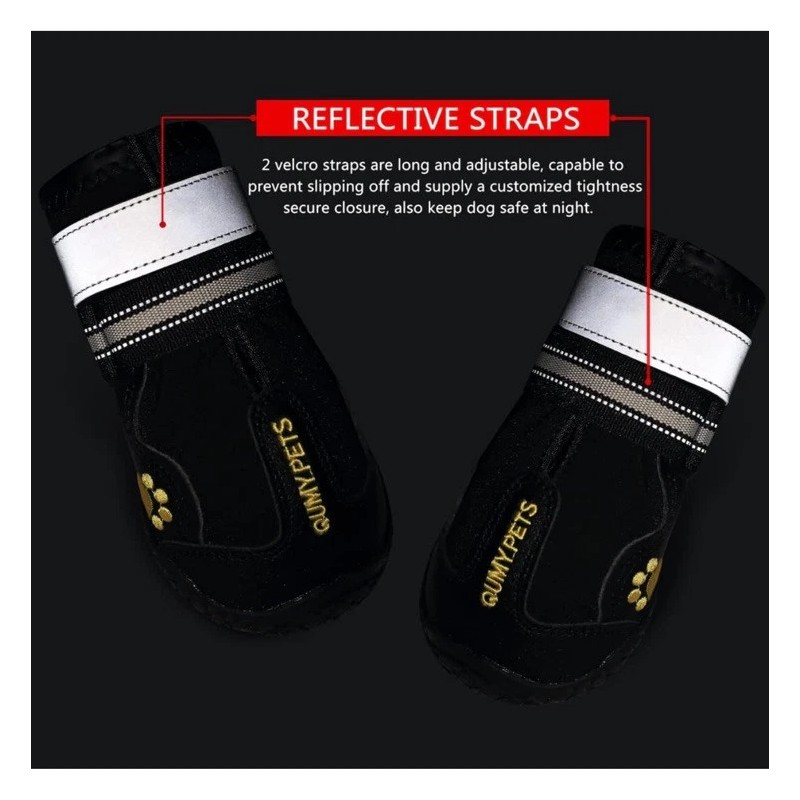 QUMY Dog Shoes for LARGE Dog Boots & Paw Protectors