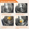 COTEY Large 3.5" Nonstick Egg Rings Set of 4, Round