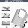 ZHEGE Outdoor Padlock Weatherproof, 4 Digit Padlocks with Code, Heavy
