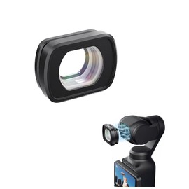 SHEAWA for DJI Osmo Pocket 3 Wide Angle Lens, Magnetic Adsorption, Convenient, Removable, Aluminum + Optical Glass, Ultra Wide Angle Photography, Lightweight, Durable, Magnetic Fixed, Stability,