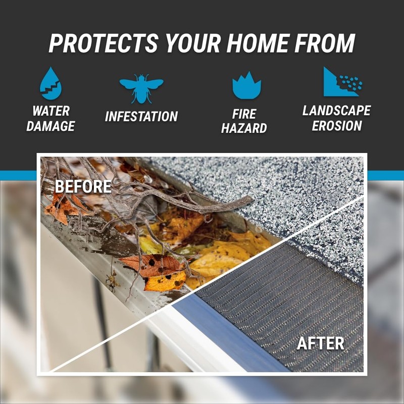 RAPTOR GUTTER GUARD – Contractor Grade Stainless Steel Micro-Mesh Gutter