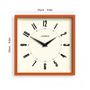 Jones Clocks® Box wall clock | Retro square clock |