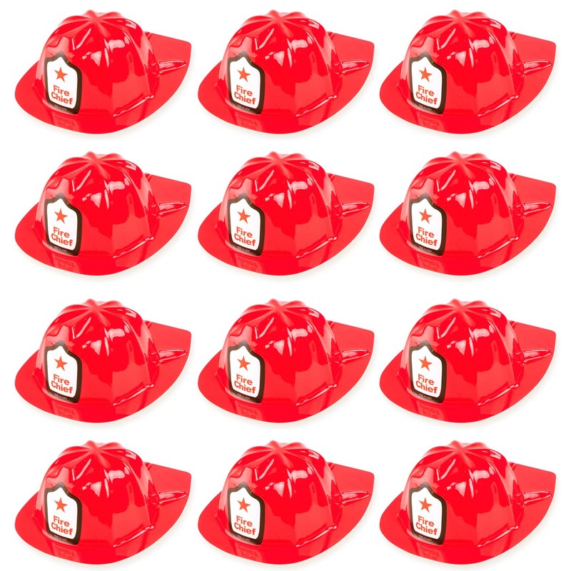 Super Z Outlet 12 Pack Firefighter Children's Helmet Party Supplies