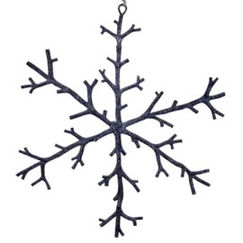 Vickerman 742662-12" Brown Twig Snowflake Christmas Tree Ornament (3 Pack) (RV230976)