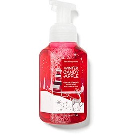 White Barn Candle Company Bath and Body Works Jabón de manos espumoso suave con aceites esenciales, 9 onzas líquidas, invierno 2020, muchos aromas. (Manzana de caramelo de invierno