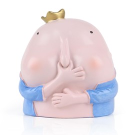 maozyiltle Pinching Nose Boys Statue Bathroom Decor, Funny Kids Signs Bathroom Figurines Arts,Funky Bathroom Toilet Decor,Quirky Butt Home Decor. (Crown boy)