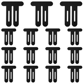 15pcs Precut Kinesiology Tapes for Knees, Waterproof Breathable Kinetic Sport Tape Latex-Free Elastic Athletic Strips Knee Support Patch Stickers for Stability & Muscle Support(Black)