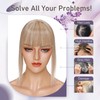 Elailite Hairpiece Real Hair Topper with Piny Toupee Women 25