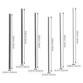 Toddmomy 6 Piece Fishing Rod Repair Kit Carbon Fibre Sticks Sandpaper Wrap Thread for Repair Baitcasting Rods