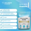 Psyllium Husk Capsules Fibre Supplement With Probiotic Acidophilus 4000mg Vegan