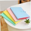 Operitacx Folder Snap Closure Plastic A4 File Folder 5 Expandable