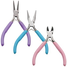 MENFENG Jewellery Pliers Set, 3pce Jewellery Making Pliers Tools with Needle Nose/Chain Nose/Wire Cutters Pliers, Used for Jewellery Repair, handicrafts,Jewellery Making Supplies (3 Piece Set)
