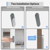 YogePote 2 Pack Self Stick Sliding Door Handles, Aluminum Alloy