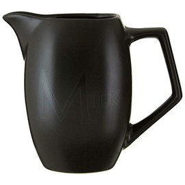 Premier Housewares 0721684 Black Ceramic Text Jug, Black